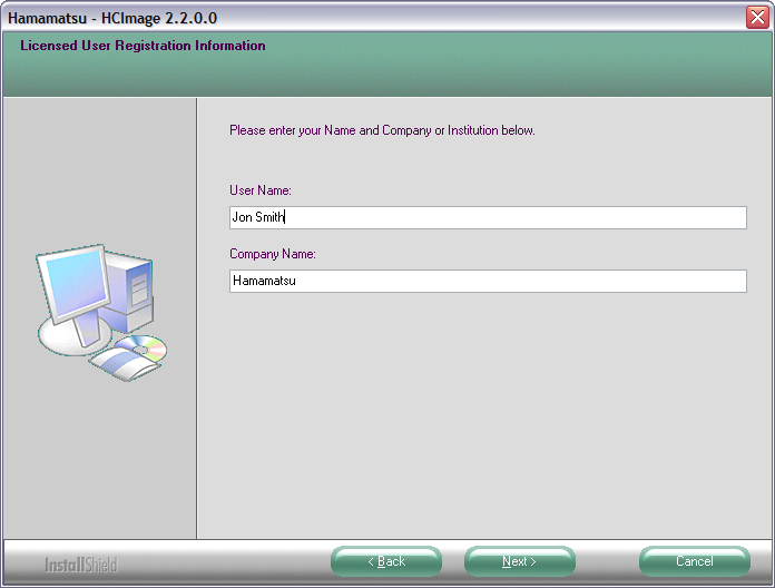 Licensed User Registration Information